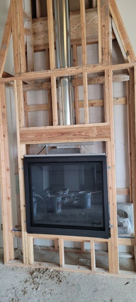 Gas Fireplace Installation at Henry's Fork Preserve in Rexburg