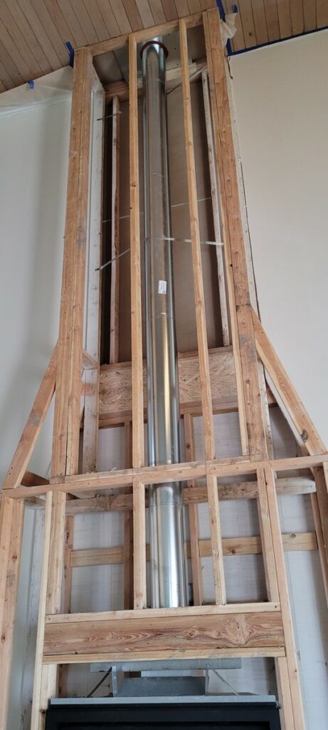 Gas Fireplace Installation at Henry's Fork Preserve in Rexburg